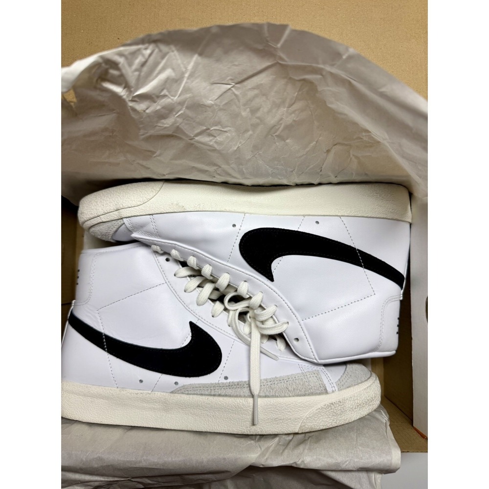 Size 9.5 - Nike Blazer Mid 77 Vintage White Black 2019 - Picture 2 of 5